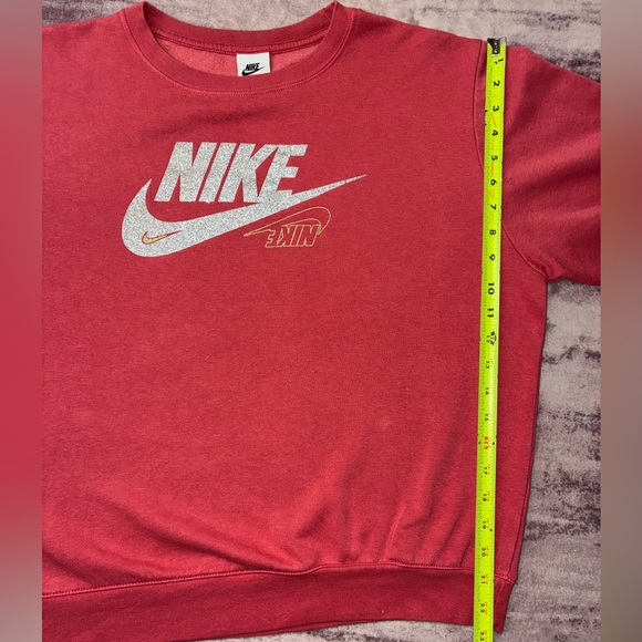 Nike Sweaters - Nike Sportswear Glitter logo Sweater - Red M